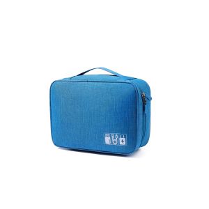 กระเป๋าเก็บสายอเนกประสงค์กันน้ำ อุปกรณ์จัดระเบียบแบบพกพา สำหรับสายชาร์จ USB และอุปกรณ์อื่นๆ