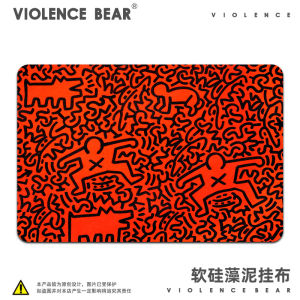 KEITH Haring พรมปูพื้นใช้ในบ้านสำหรับภาพประกอบศิลปะยี่ห้อ KEITH Haring kaisharlin พรมปูพื้นดูดซับน้ำในห้องน้ำ