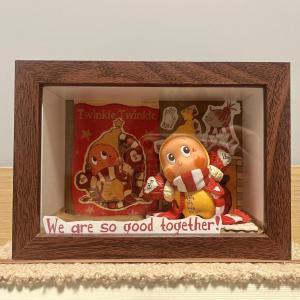 Bộ Sưu Tập Trang Trí Nhà Hình Người Sao Chổi Blind Box Búp Bê Bubbles Mart Display Box DIY 3D Hộp Trang Trí Mặt Bàn Hình Người Sao Chổi
