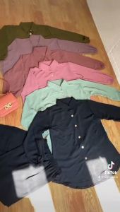 CM - callista One Set Crinkle Airflow Busui Friendly – One Set Wanita Daily – Setelan Wanita Kemeja