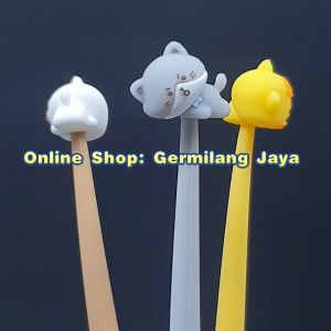 SPARROW Pen Silikon / Silicone Pen / Pen Karakter Lucu Cantik CATS DIARY (7003)