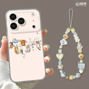 CIJING | Soft Shatterproof Transparent Phone Case with Cat Cartoon Design