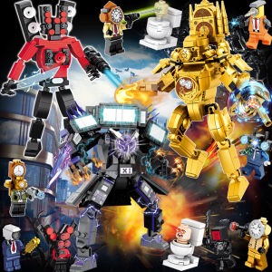 2025 New Titan Clock Sound TV Man Monitor Model Block Assembly Toy for Boys Educational Toys Chinese Manufacturer