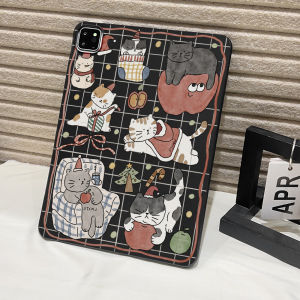 Straight Edge Matte Tablet Case for Samsung Galaxy Tab S8 S9 S10 S11 Ultra S7 Plus A7 A8 A9 Cover Patchwork Denim Cat Leopard
