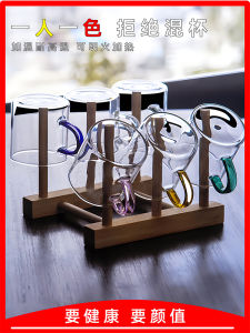 Baima Ceramic Colorful Glass Small Tea Cup Transparent Heat Resistant Home Office Gongfu Tea Set Owner Drinking Cup