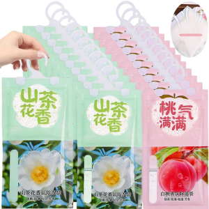 10pcs Wardrobe Moisture Absorber Fragrance Pouch / Household Antihumidity Hanging Bags / Hanging Moisture Absorbers Bags / Anti-backflow Design Long-Lasting Physical Moisture Absorber Bag