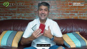 Seagate 1TB One Touch External Hard Drive For Mac and Windows with Password USB3.0 With Rescue Data Recovery and With Seagate Soft Pouch