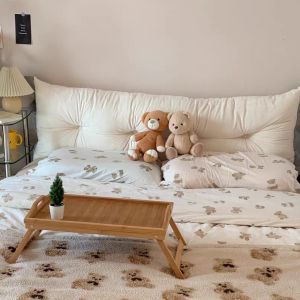 Bedside Cushion Soft Bag Tatami Big Backrest Bed Waist Support Removable and Washable Anti-Collision Pillow Bed Pillow Bedroom Dorm