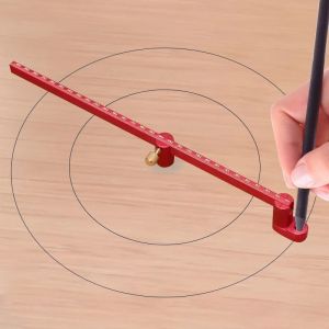 300mm Adjustable Drawing Circle RulerAluminum Compass Scribe Center FinderWoodworking Fixed-Point Circle Line Marking Gauge