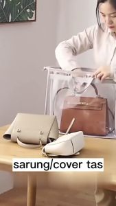 COVER TAS MIKA TRANSPARAN: Sarung Pelindung Anti Kotoran Debu Serbaguna