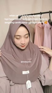 Hijab Instan Terbaru 2024 Kerudung Bergo Hamidah Jilbab Blus Jersey Adem Size M