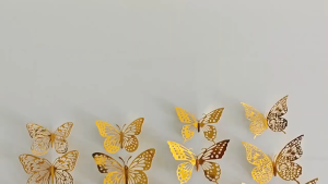 12Pcs/Set Butterfly Paper Bouquet Birthday Cake Card Decoration Wedding Party Butterfly Cake Topper
