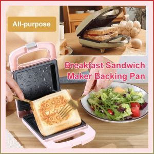 Toaster Stainless Steel Breakfast Machine Bread Machine No Need to Fill Healthy Breakfast Sandwich