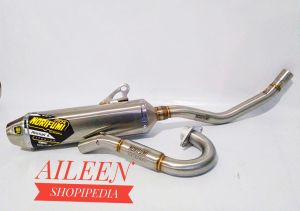 Knalpot Norifumi Roket 4 fullset pnp KLX 150 -BF SE -SLG-DTRACKER CRF 150L norifumi roket 4 titanium