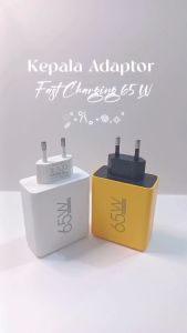ADAPTOR CHARGER 65W FAST CHARGING 6IN1 PORT USB A TYPE C SUPER FAST CHARGING VOOC BATOK ADAPTER CHARGER