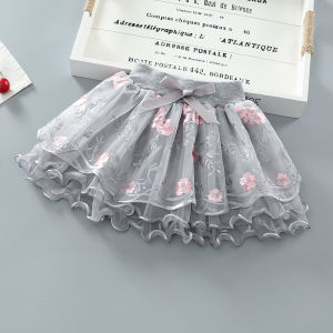 Girls Veil Dress Tutu Skirt Childrens Four Seasons Skirt Short Skirt Lace Mesh Skirt Fashion Baby Baoyang Style Princess Skirt