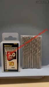 1 Kotak (10pcs) Mata Bor Besi HSS MOLLAR 5 mm