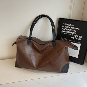 กระเป๋าเดินทางสำหรับผู้หญิง ความจุขนาดใหญ่ น้ำหนักเบา น้ำไม่ซึม กระเป๋าถือ กระเป๋าเดินทางระยะสั้น กระเป๋าใส่ของสำหรับเดินทาง กระเป๋าเดินทางแบบมีซิป