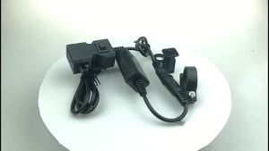Alat Ganti Motosikal Elektrik   Berganda USB Bahagian Pengubahsuaian Pengecas dengan Lampu Penunjuk   Aksesori Pengubahsuaian Motosikal