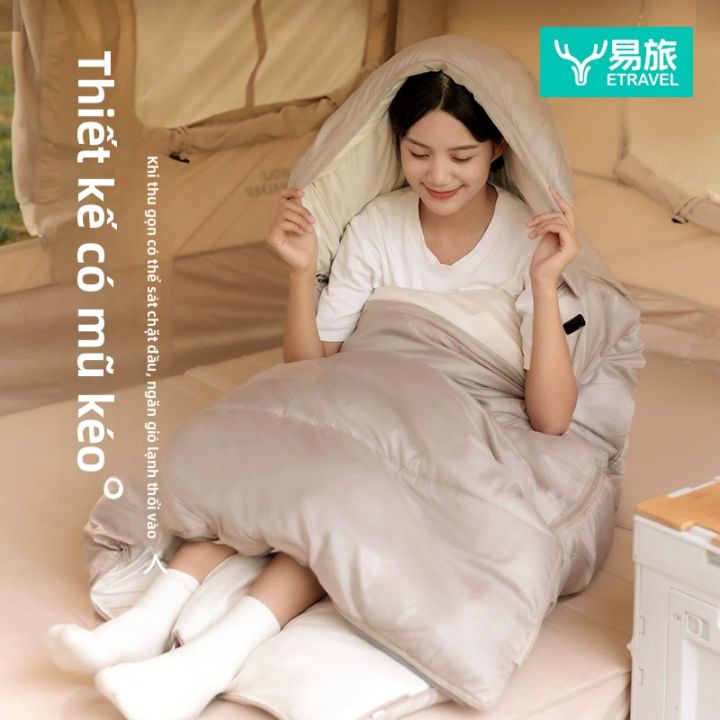 ETRAVEL | Túi Ngủ Dày Ấm cho Người Lớn Ngoài Trời Dành cho 1/2 Người ...
