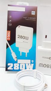 Carger Casan HP For RDM1 9 Fast Charger 280W Quick Charge3.0 Batok+ Kabel USB Fast Charging