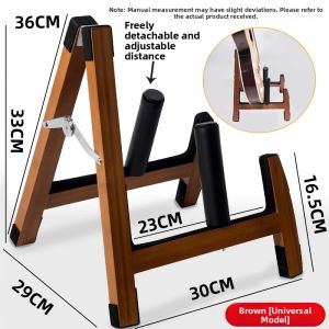 Supug Solid Wood Guitar Stand Vertical Foldable Violin Ukulele Floor Rack Home Use Instrument Accessories Music Stand