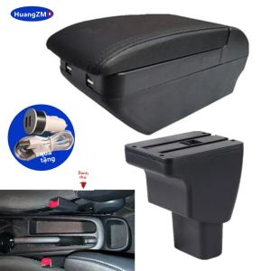 Hộp Để Tay Trung Tâm Xe Hyundai I10 Chất Liệu Da/nhựa ABS Phụ Kiện Trang Trí Nội Thất Cho Các Mẫu Xe 2011-2019