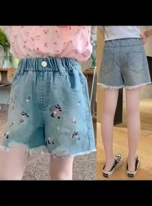 CELANA PENDEK JEANS ANAK PEREMPUAN KOREAN STYLE HOTPANT JEANS BORDIR