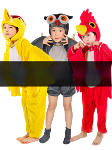 Childrens Performance Costume Animal Outfit Chicken Crow Shape Cat Owl Bird Eagle White Dove Parrot Polyester Cartoon Clothes
