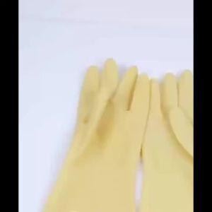 [Latex Gloves] Thickened & Extended Latex Gloves for Household Cleaning – Durable Waterproof Rubber Gloves for Chores