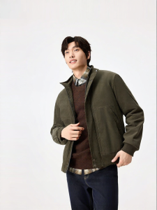 Purcotton | Mens Corduroy Padded Jacket Thickened