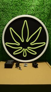 ป้ายไฟLED ป้ายไฟนีออน ป้ายไฟอะคริลิค ป้ายไฟหน้าร้าน " ป้ายไฟ กัญชา" แบบเสียบปลั๊กไฟ ป้ายไฟตกเเต่งร้าน