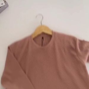 KAOS POLOS RAJUT WAFFLE WANITA LENGAN PANJANG / KAOS OBLONG WAFFER BASIC TEE KOREAN STYLE