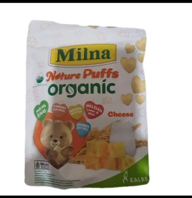 Milna Organic Millet Puffs Rasa Pisang Rasa Jeruk Rasa Jagung