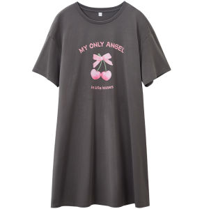 HODO | ชุดนอนผู้หญิง Hodo แขนสั้นคอตตอนบาง ทรงหลวม คอกลม แขนสั้น แขนยาว ชุดนอนฤดูร้อน ชุดนอนแขนยาว ชุดนอนฤดูร้อน