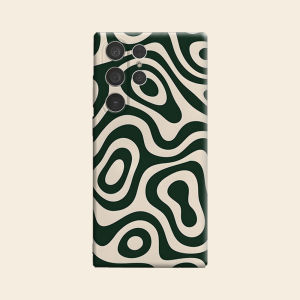 Green Swirl Luxury Fashion Full Lens Protective Case for Samsung Galaxy S26 S25 S24 A56 A36 Plus Ultra