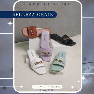 Sandal Teplek Rantai Wanita Nyaman Empuk Sendal Rumah Santai - BELLEZA CHAIN