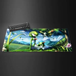 Bandai | Pokemon Lugia Gaming Mouse Pad Large Desk Mat 2MM Stitched Edge Keyboard Pad Non Slip Rubber Base Office Table Mat