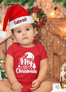Baby and Toddler Customized Personalized Santa Hat