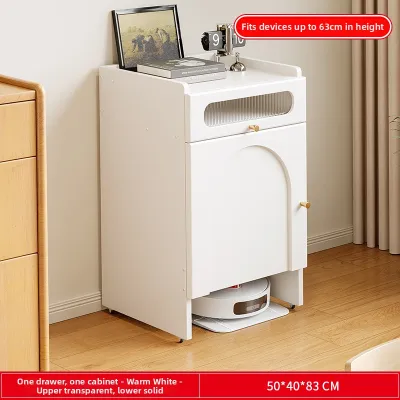 HUDU | Mobile Robot Vacuum Storage Cabinet