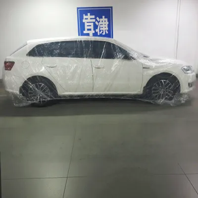 Dust-proof Transparent Plastic Car Cover