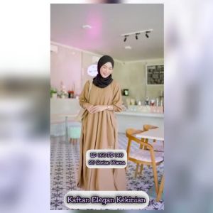 AMENA KAFTAN ELEGAN KEKINIAN TERBARU // KAFTAN WANITA JUMBO TERBARU LD 160 PB 140 BAHAN RAYON SUPER BUSUI FRENDLY