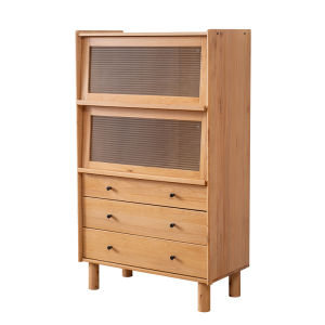 YIJU NIAO | Real Wood Chinese Arbor Day Cabinet Modern Minimalist
