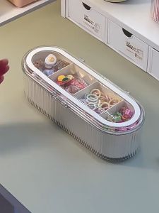 Hair Clip Storage Box Organizer Hair Pin Brooch Jewelry Transparent Hair Pin Hair Rope Display Desk Dustproof Decoration Gift