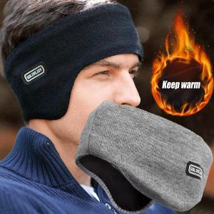 Mùa Thu Mùa Đông bịt tai đi xe đạp cho Nam Nữ Độn Tai Ấm Có Thể Gập Lại Windproof Dệt Kim Ấm Gấp đôi tai nghe chụp tai mũ chạy Hot
