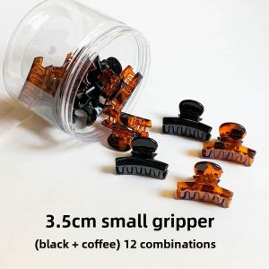 3.5cmt-Shaped Small Hair Grabbing Clip Black Clip Refined and Simple Small Hair Grip Shredded Hair Bangs Clip Head Clip Ladies Headdress