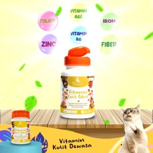 Olive Care Vitamin Kucing MASALAH KULIT DEWASA untuk Bulu Rontok Jamur Kutu Scabies Ringworm Ruam dan Radang Kulit