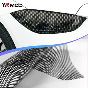Car Taillight Tint Vinyl Film Fog Light Car Sticker Front Headlight Rear Tail Light Lamp Waterproof Black Perforated Vinyl Film