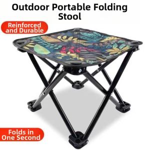 TIANZHENTONGXIU | Portable Folding Stool Outdoor Extra Thick
