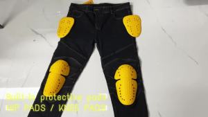 CE Certified 2 Knee Hip Protector Built-in Motorcycle Pants Jeans Insert Protective Gear Motorbike Trousers Riding Kneepad Guard